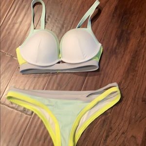 Color block swimsuit